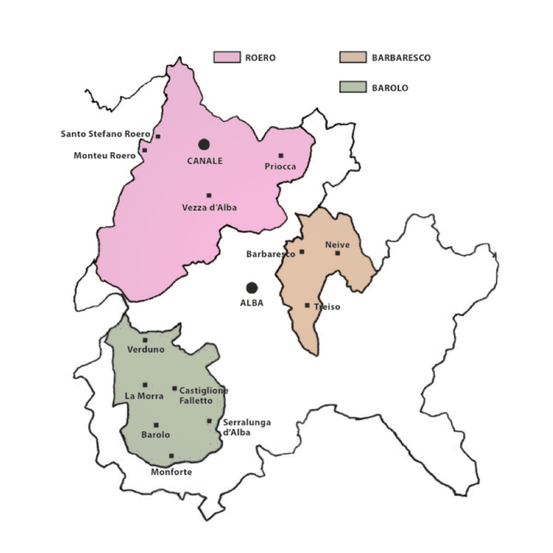 Barolo en Barbaresco gebied