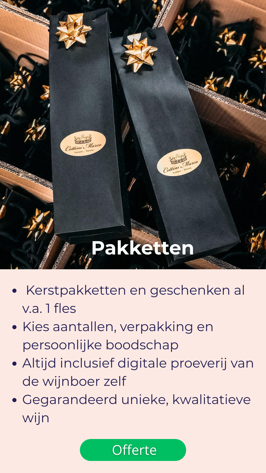 Customize je pakket