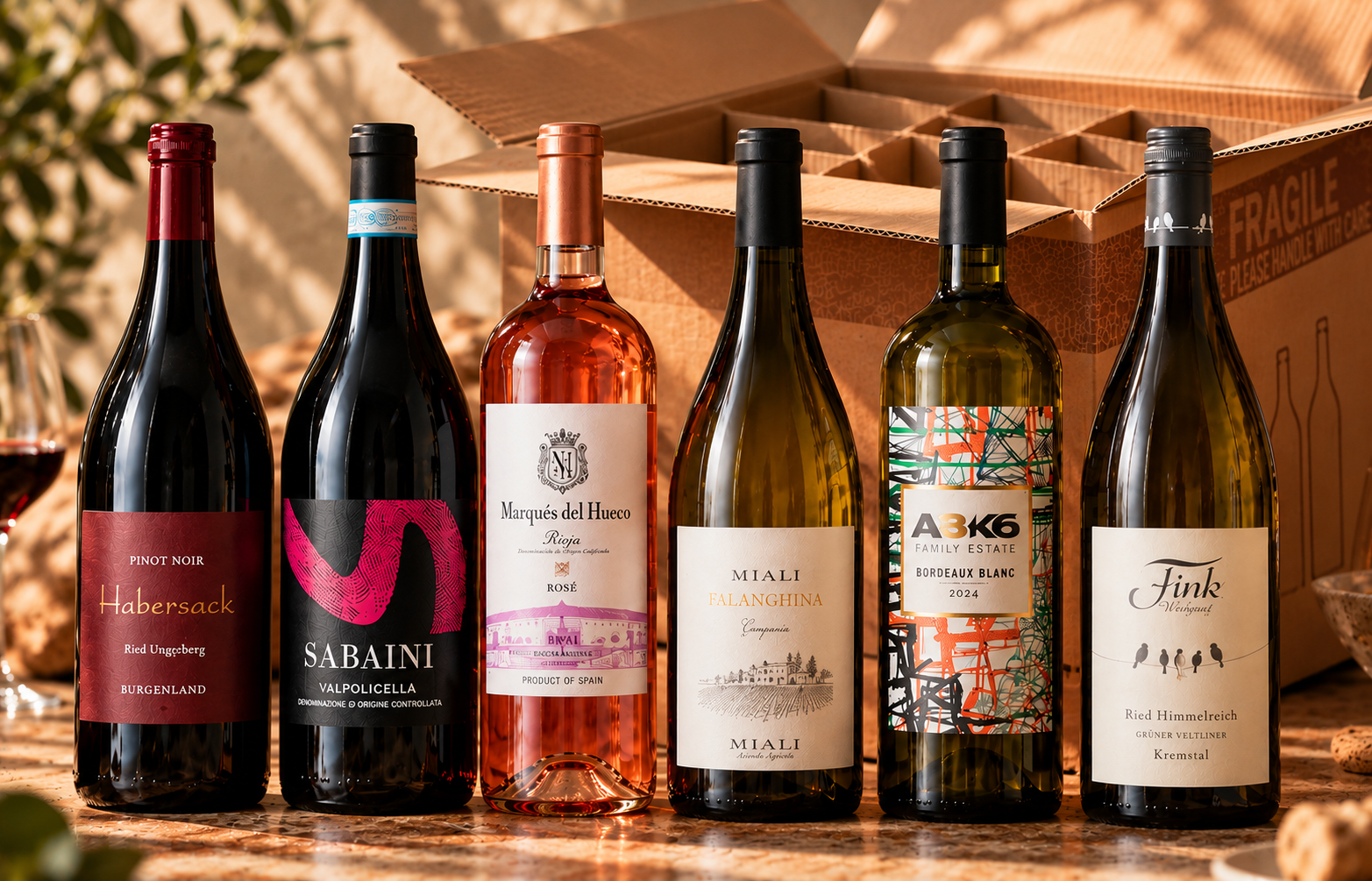 Weinpaket ONWINE als Geschenk
